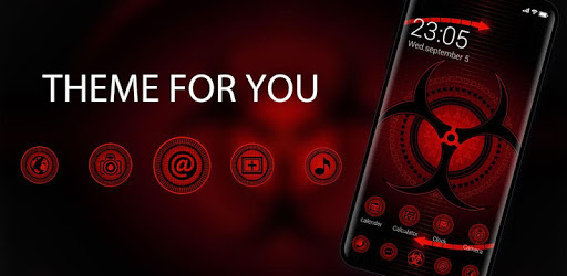 Sharingan Theme: Cool launcher Dark Red Wallpaper PC screenshot