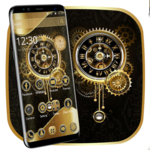 Clock Luxury Gold Theme icon