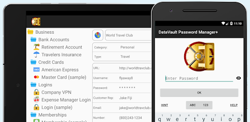 Password Manager Data Vault + PC screenshot Password Manager Data Vault + PC screenshot