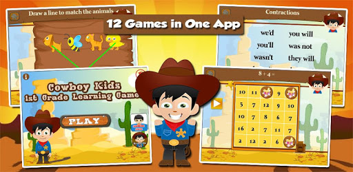 Cowboy Kids First Grade Games PC screenshot