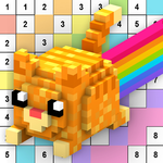 TaDaa: Color by Number Pixel Coloring Art + Voxel icon