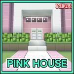 Pink house for minecraft for PC Pink house for minecraft for PC