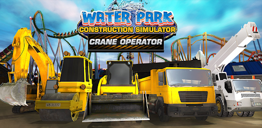 Water slide construction:  crane operator PC screenshot