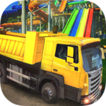 Water slide construction:  crane operator icon