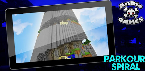 Parkour Spiral Map for MCPE PC screenshot