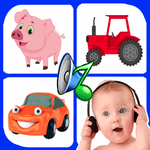 Sound for kids. Baby touch sound. Laugh & cry icon