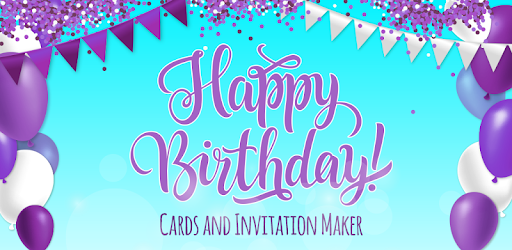 Happy Birthday Cards and Invitation Maker PC screenshot