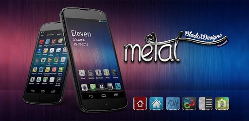 Metal Free(APEX NOVA GO THEME) PC screenshot