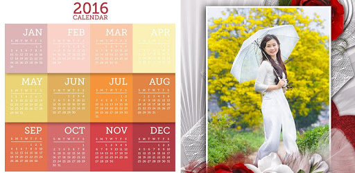 Calendar Photo Frames 2016 PC screenshot