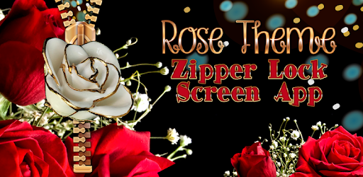 Rose Theme Zipper Lock Screen PC screenshot