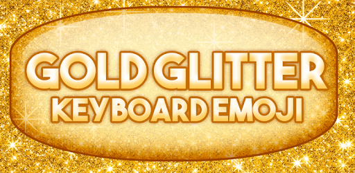 Gold Glitter Keyboard Emoji PC screenshot Gold Glitter Keyboard Emoji PC screenshot