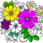 Flower Coloring Book with Relaxing Music ♪ for PC