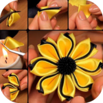 DIY ribbon craft Tutorial icon