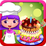 Dora birthday cake bakery shop icon