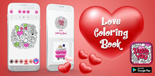 Love Coloring Book Pages with Romantic Drawings PC screenshot