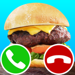 fake call burger game icon