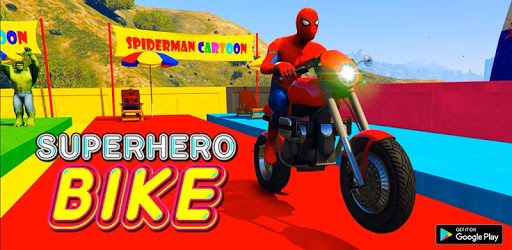 Superhero Tricky bike race (kids games) PC screenshot Superhero Tricky bike race (kids games) PC screenshot