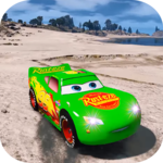Superhero fabulous cars racing icon