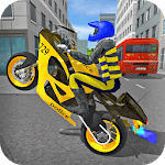 Police Motorbike Race Simulator 3D icon