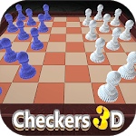 Checkers : Checkers 3D Board Strategic Game Free icon