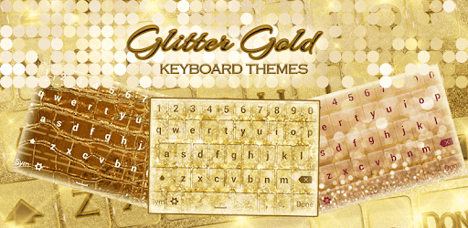Glitter Gold Keyboard Themes PC screenshot Glitter Gold Keyboard Themes PC screenshot