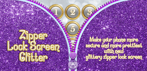 Zipper Lock Screen Glitter PC screenshot