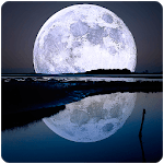 Beautiful moon. Wallpaper. icon