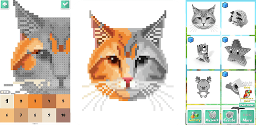 Pixel Art - 3D with Voxels Color by Number PC screenshot