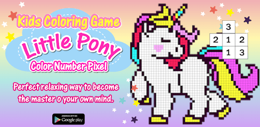Kids Coloring Game Little Pony Color Number Pixel PC screenshot