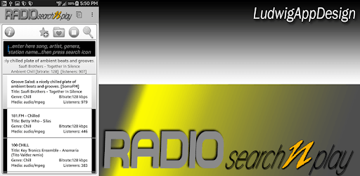 RADIO search n play PC screenshot