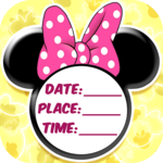 Minni Mouse Invitation Card for PC