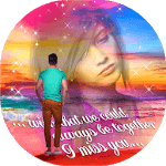 Miss You Photo Frame ❣ Photo Editor Pro 2018 icon