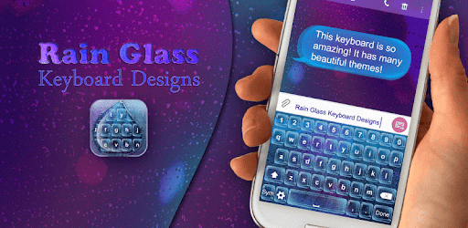 Rain Glass Keyboard Designs PC screenshot
