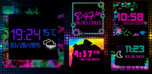 Neon Digital Weather Clock PC screenshot Neon Digital Weather Clock PC screenshot