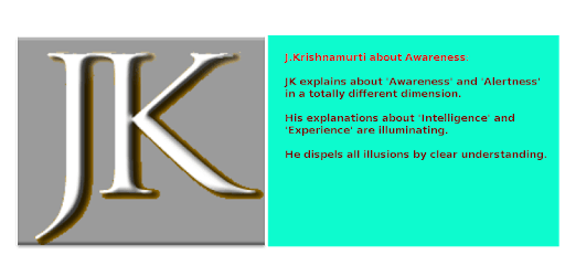 Awareness by J.Krishnamurti PC screenshot