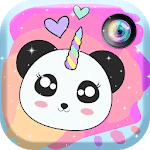 Panda Unicorn Kawaii Photo Stickers icon
