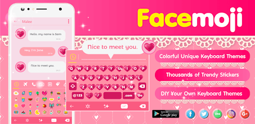 Facemoji Emoji Keyboard - Cute PC screenshot