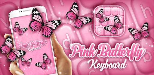Pink Butterfly Keyboard PC screenshot Pink Butterfly Keyboard PC screenshot