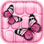 Pink Butterfly Keyboard for PC Pink Butterfly Keyboard for PC