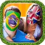 Football 2018 - Flags on Face icon