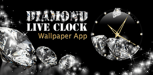 Diamond Live Clock Wallpaper App PC screenshot