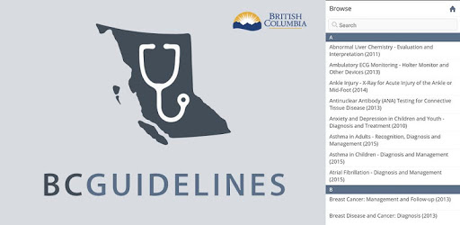 BC Guidelines PC screenshot