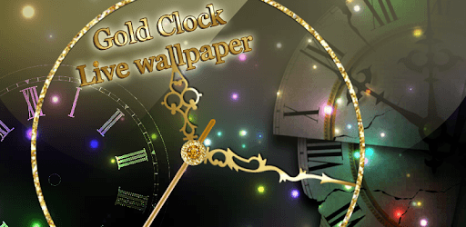 Gold Clock Live Wallpaper App: Analog Clock Widget PC screenshot