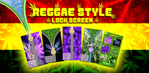 Reggae Style Weed Zipper Lock Screen: Rasta Themes PC screenshot