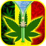 Reggae Style Weed Zipper Lock Screen: Rasta Themes for PC
