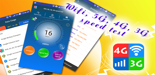 Wifi, 5G, 4G, 3G speed test PC screenshot Wifi, 5G, 4G, 3G speed test PC screenshot