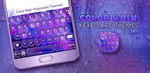 Color Rain Keyboard Themes PC screenshot