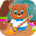 Cleaning the house icon