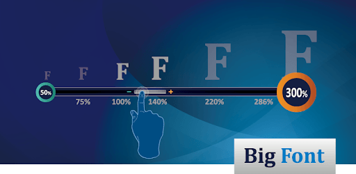 Big Font (change font size/display size) PC screenshot