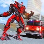 Truck Robot Fire Fighter Real War Simulator 🚒 icon